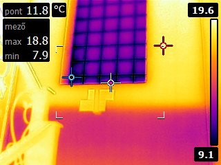 hökamerás vizsgálat - nem megfelelö lábazati szigetelés